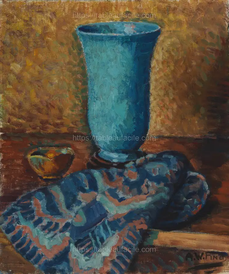 Sininen maljakko, 1928, by Alfred William Finch apercu