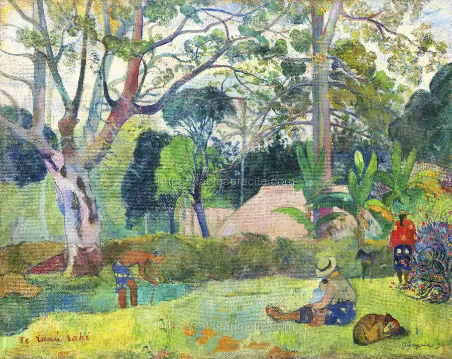 The Big Tree (Te raau rahi) (1891) by Paul Gauguin apercu