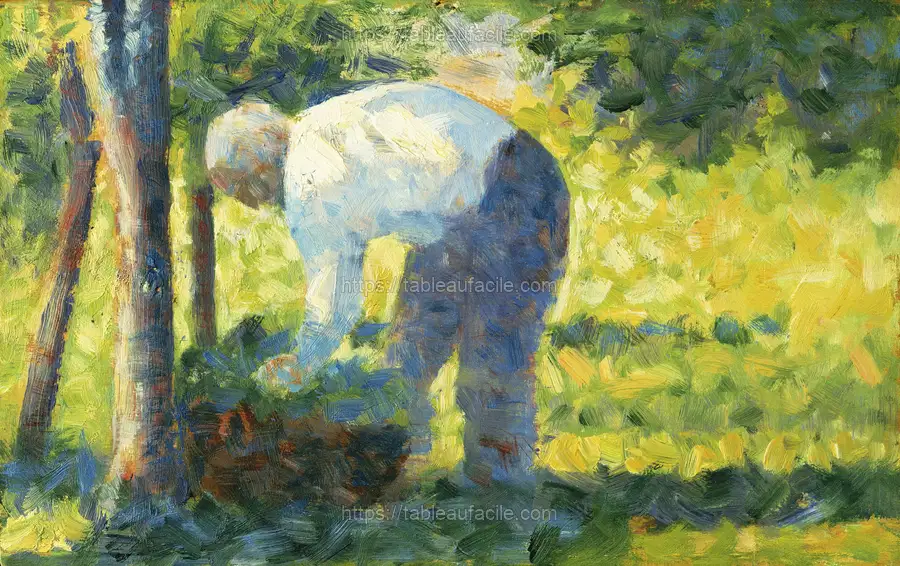 The Gardener (ca. 1882–1883) by Georges Seurat apercu