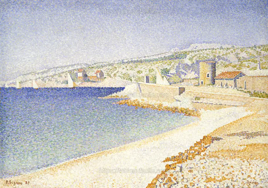 The Jetty at Cassis, Opus 198 (1889) Paul Signac apercu