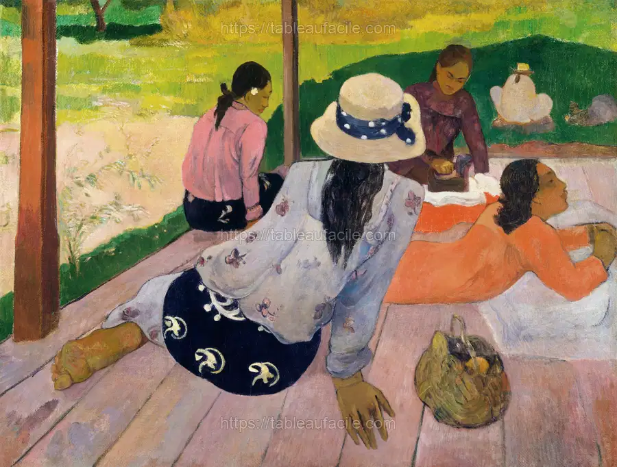 The Siesta (ca. 1892–94) by Paul Gauguin apercu