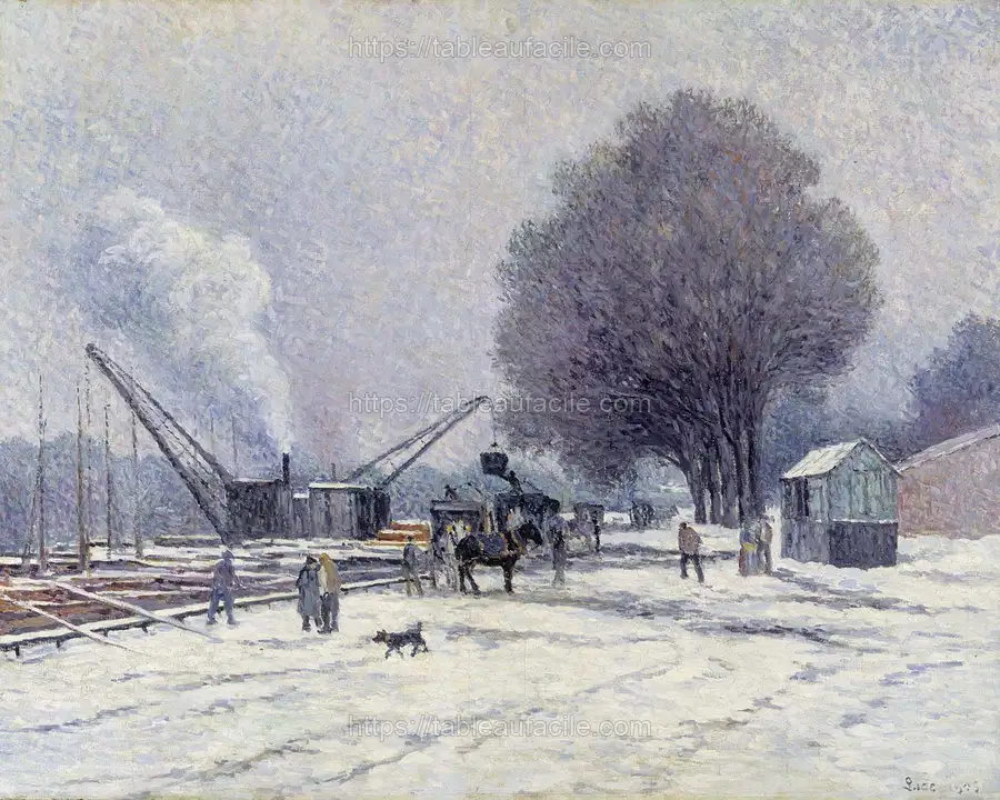 The boulogne embankment, 1905, Maximilien Luce apercu