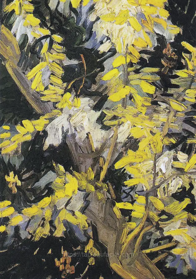Vincent van Gogh_s Blossoming Acacia Branches (1890) apercu