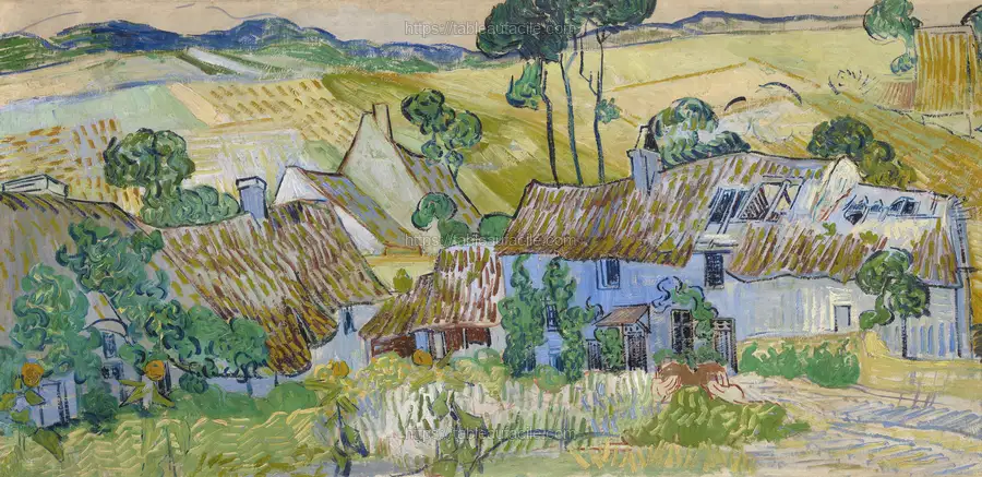 Vincent van Gogh_s Farms near Auvers (1890) apercu