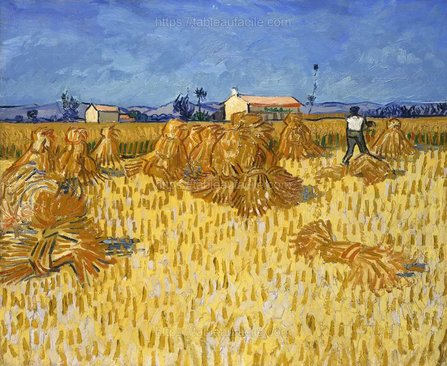 Vincent van Gogh_s Harvest in Provence (1888) apercu