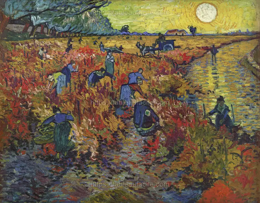Vincent van Gogh_s The Red Vineyard (1888) apercu