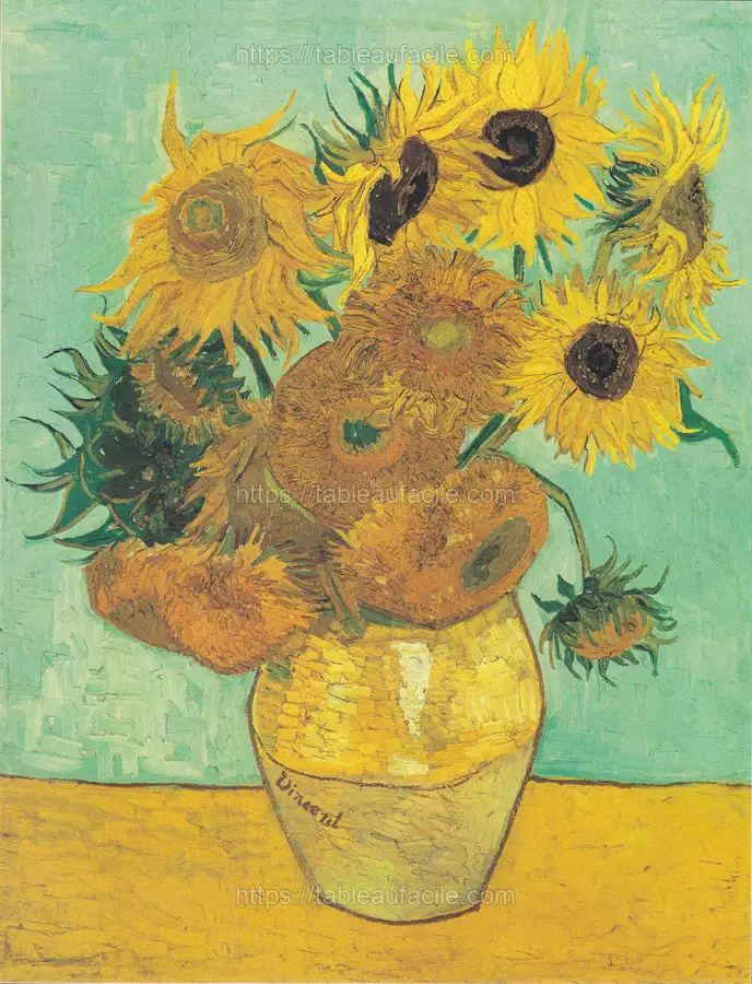 Vincent van Gogh_s Vase with Twelve Sunflowers (1888–1889) apercu