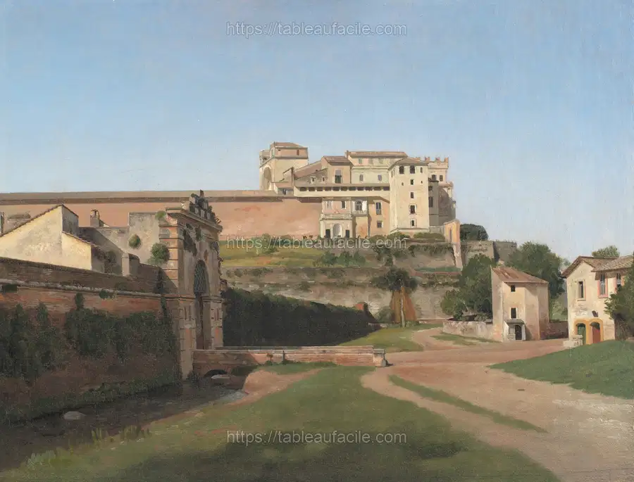 Porta Angelica and Part of the Vatican by C.W. Eckersberg apercu