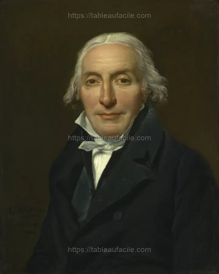 Portrait of Jean-Pierre Delahaye by Jacques Louis David apercu