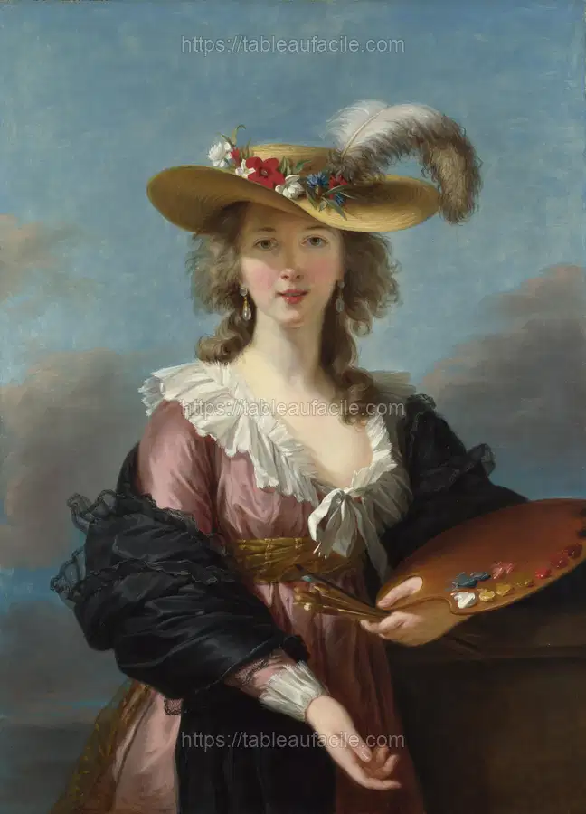 Self-portrait in a Straw Hat apercu