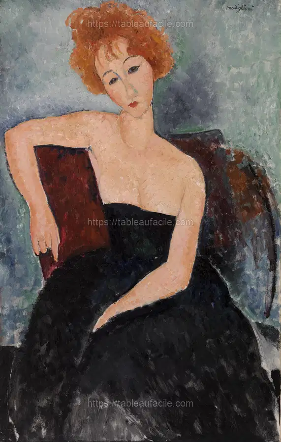 Amedeo Modigliani_s Redheaded Girl in Evening Dress (Jeune fille rousse en robe de soir) (1918) apercu