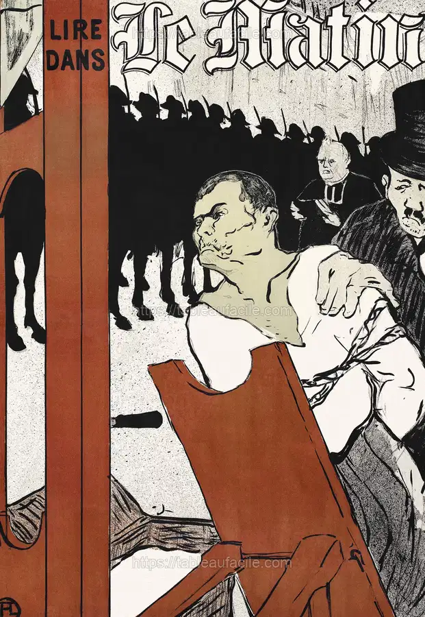 Au Pied de l’Echafaud (1893)  Henri de Toulouse–Lautrec apercu