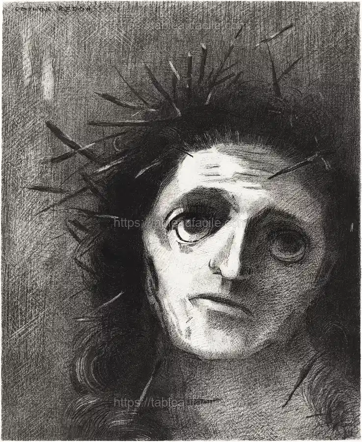 Christ by the Flower (1887) by Odilon Redon apercu