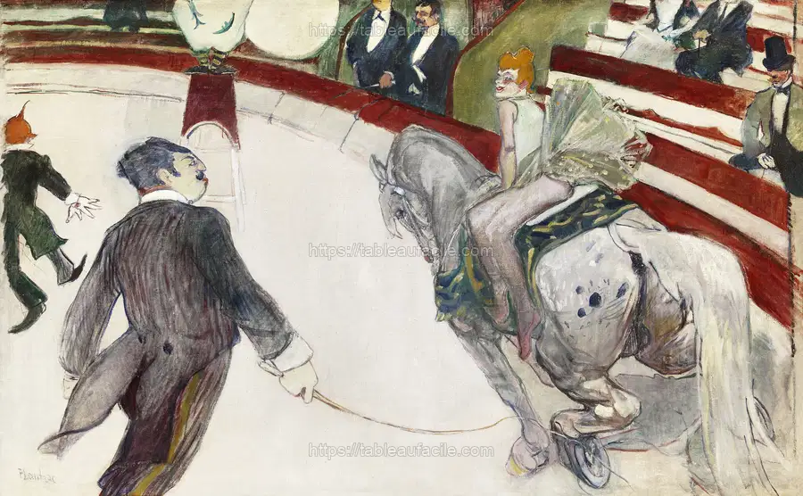 Equestrienne (At the Cirque Fernando) (ca. 1887–1888) Henri de Toulouse–Lautrec apercu