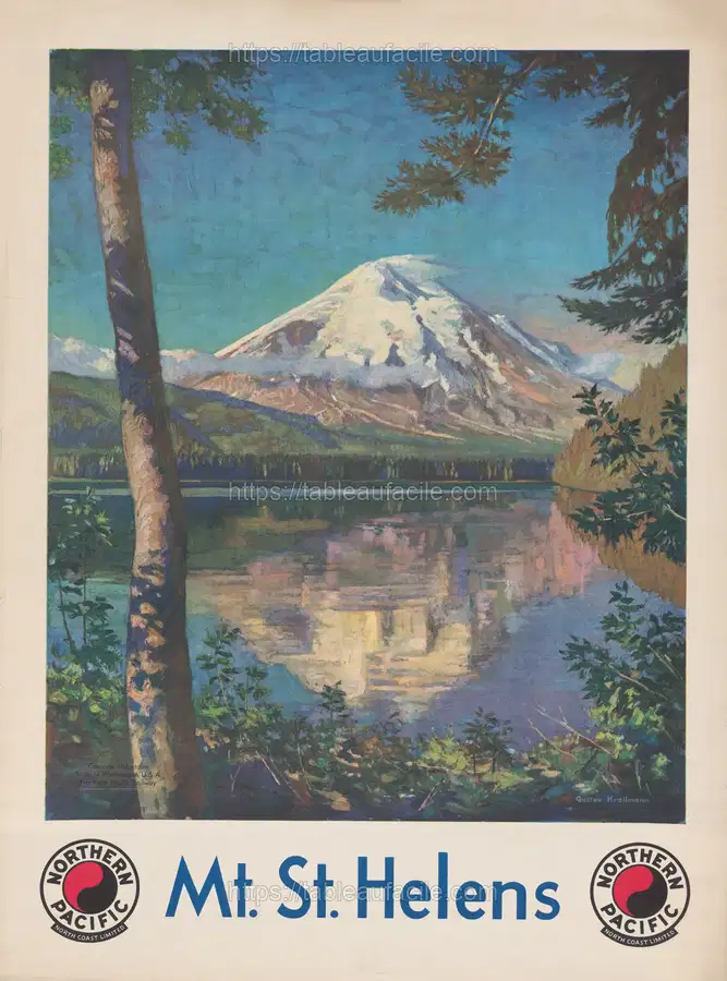 Mt. St. Helens Northern Pacific North Coast Limited (1920) apercu