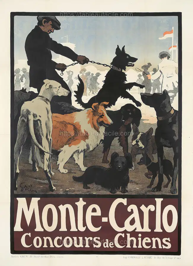 Monte-Carlo, Concours de Chiens (ca. 1905) apercu