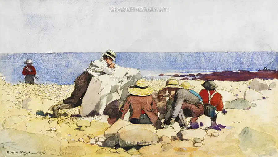 A Clam–Bake (1873) by Winslow Homer apercu