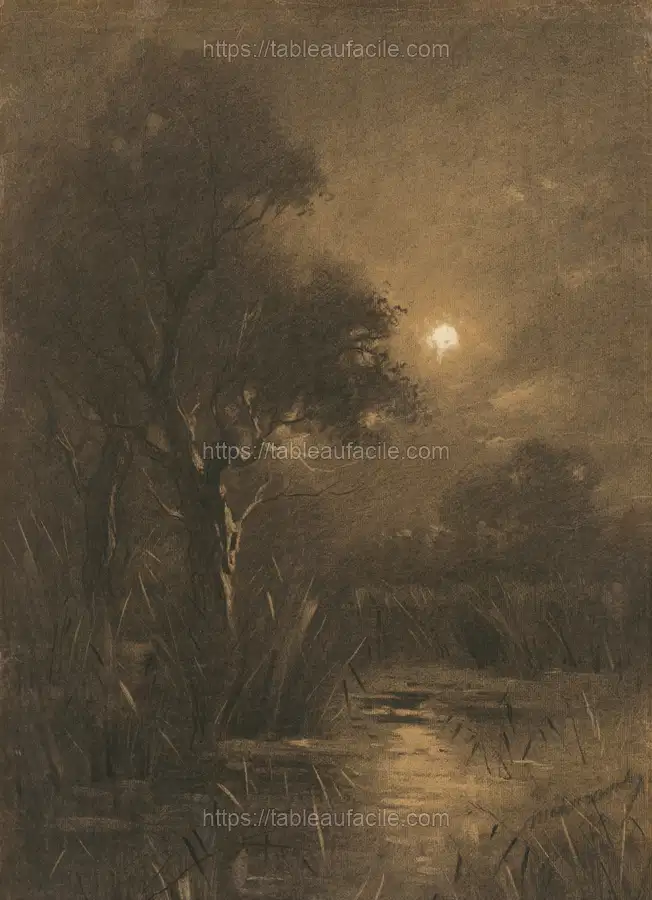Evening landscape by Ladislav Mednyánszky apercu