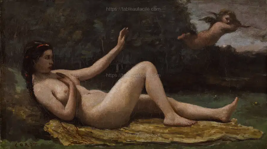 Evocation of Love (1850-1855) by Jean-Baptiste-Camille Corot apercu
