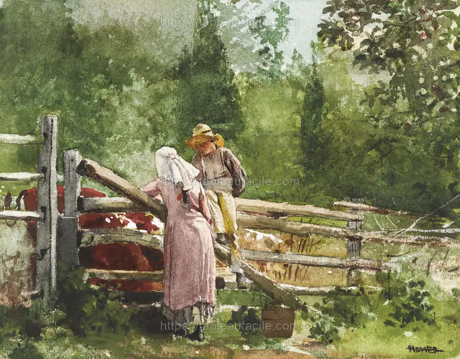 Feeding Time (1878) by Winslow Homer apercu