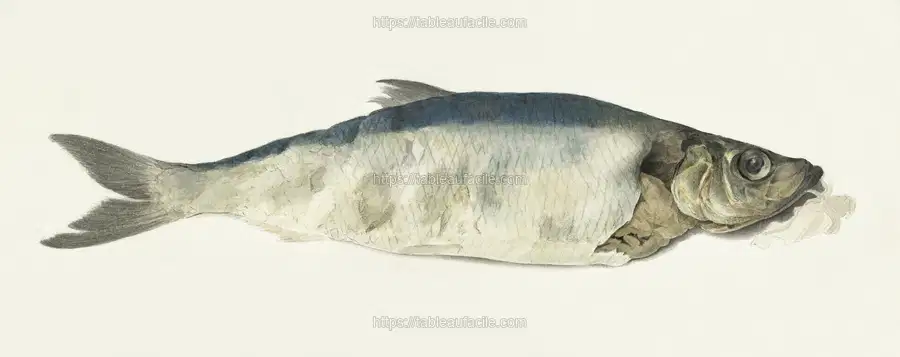 Fish, partly perished (1833) by Jean Bernard apercu