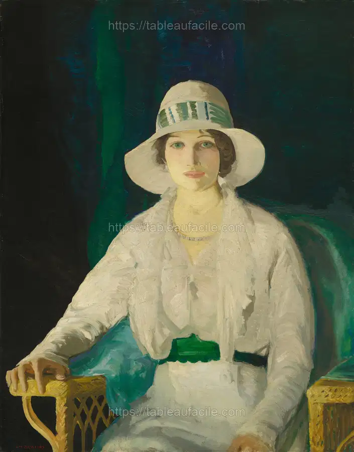 Florence Sittenham Davey (Mrs. Randall Davey), (1914) by George Bellows. apercu