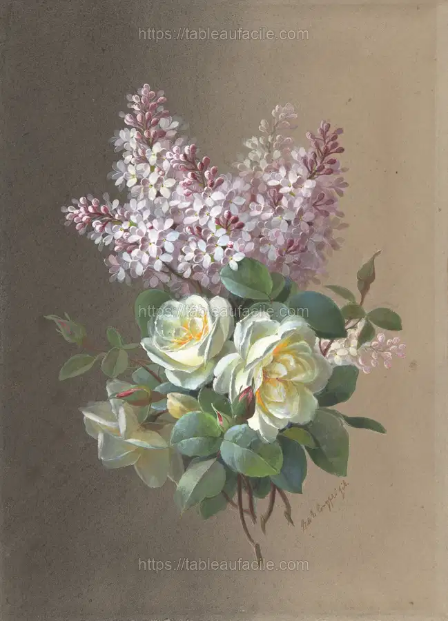 Flowers Roses and Lilacs apercu