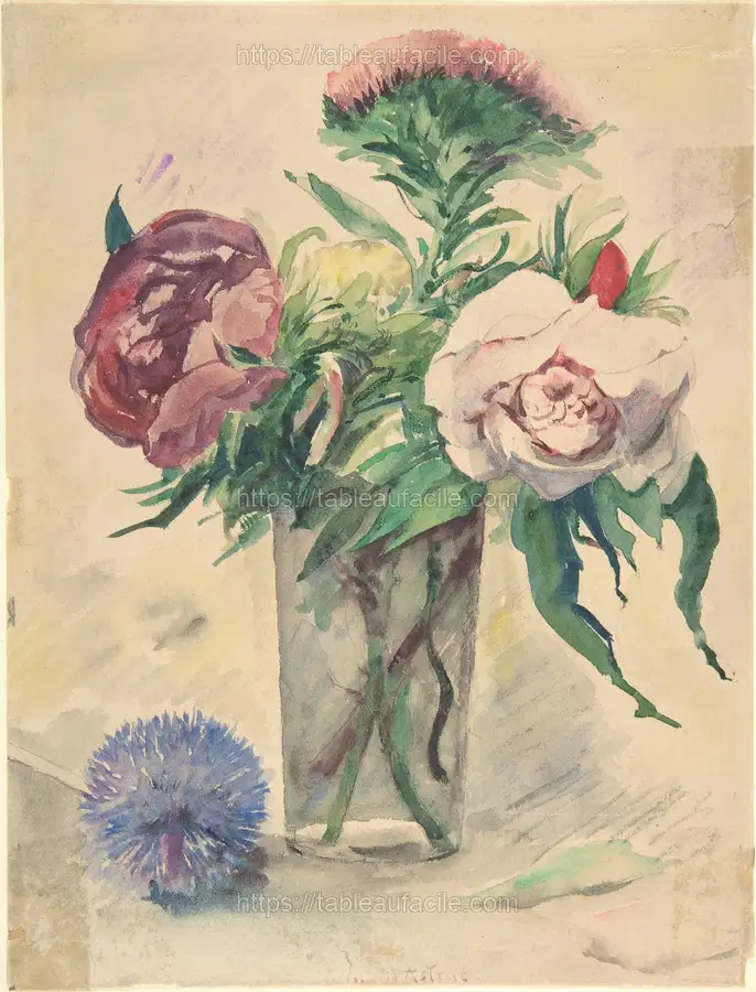 Flowers in a Vase by Zacharie Astruc apercu