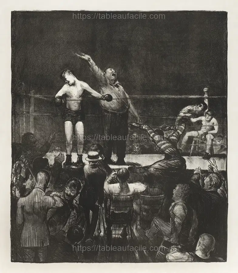 Introducing the champion (1916)  by George Wesley Bellows apercu