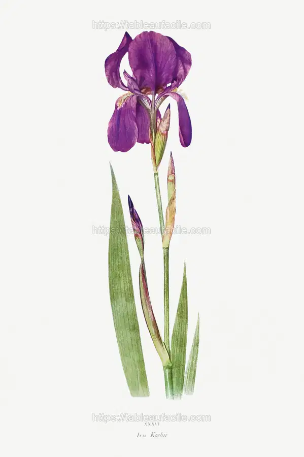 Iris Kochii from The genus Iris by William Rickatson Dykes apercu
