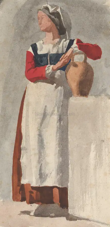 Italian Woman, attributed to Edgar Degas apercu