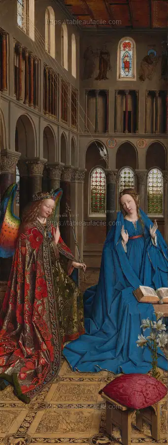 Jan van Eyck_s The Annunciation (c. 1434-1436) apercu