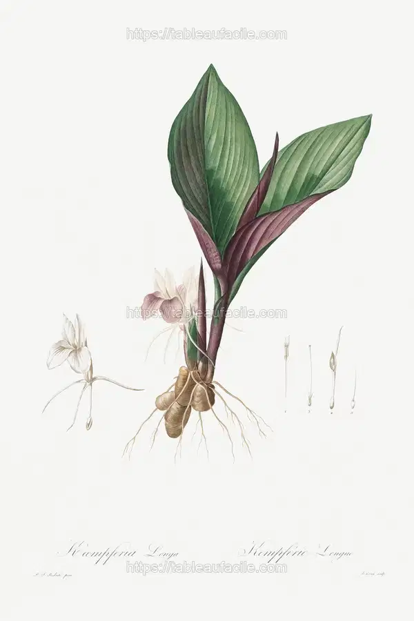 Kaempferia Longa (1802–1816) by Pierre-Joseph Redouté apercu