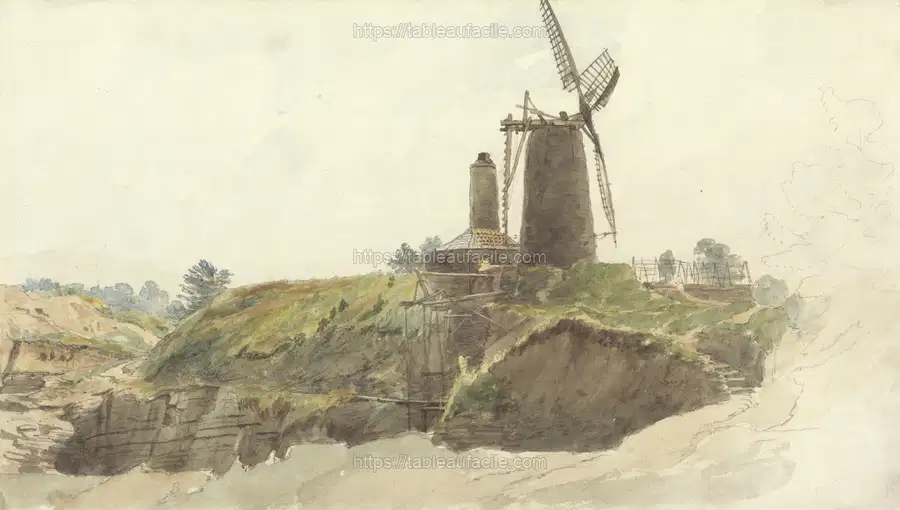 Landscape with Windmill apercu