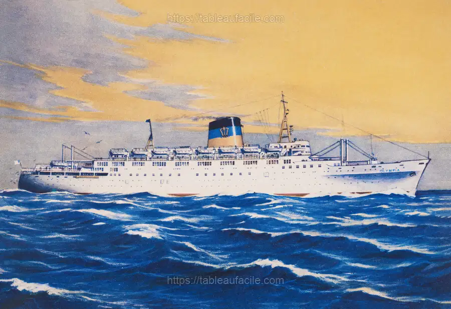 T. s. s. Olympia, General Steam Navigation Co. Ltd of Greece apercu