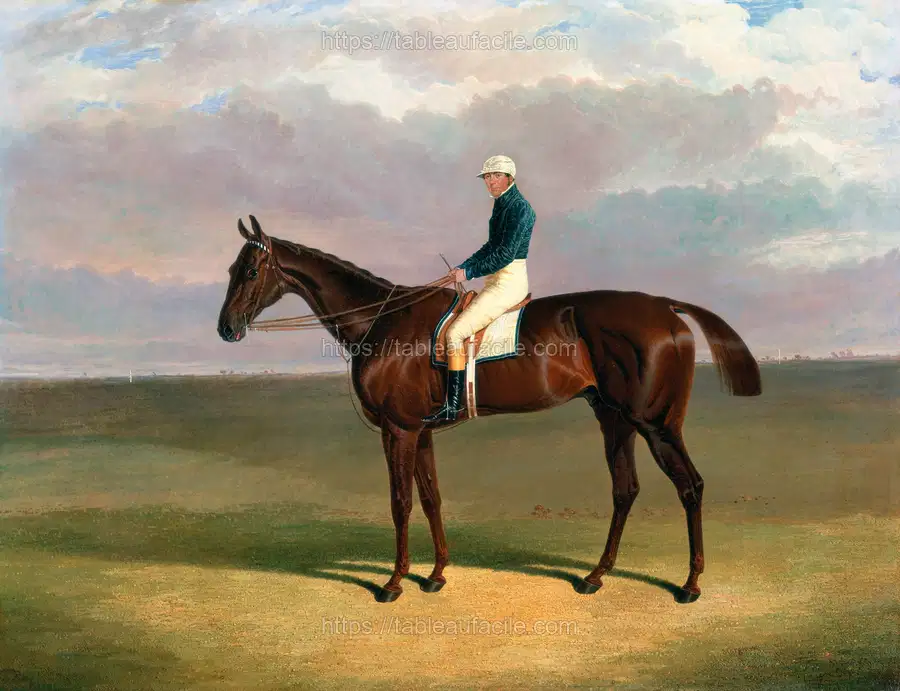 _Margrave_ with James Robinson Up (1833)  by John Frederick Herring apercu